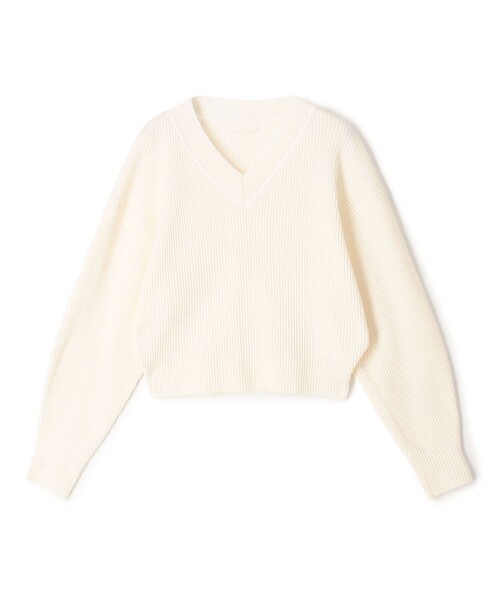 Ballsey（ボールジィ） ニット セーター リンクスリブ Vネックプル