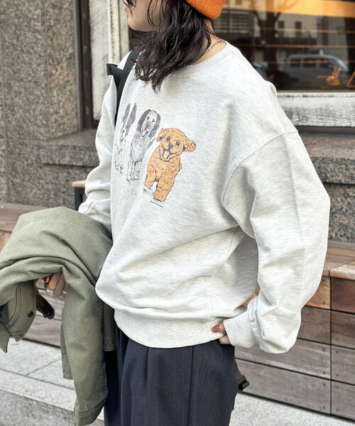 CPCM tシャツ アニマル柄裏毛スウェット メンズ レディース