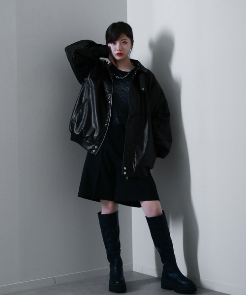 Nilway ブルゾン アウター フェイクレザー オーバー / フェイク