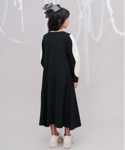 unica ワンピース うねうねスリーブワンピース キッズ 子供服