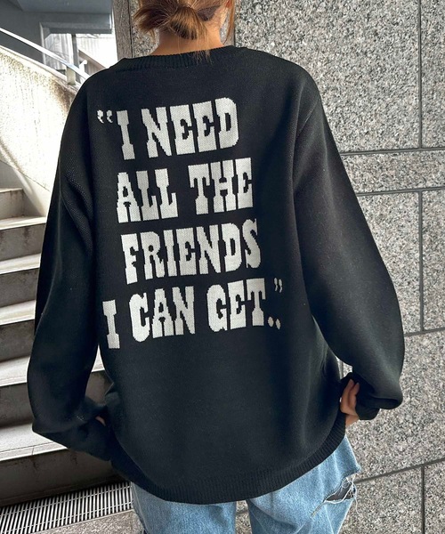 ニット セーター HOUSTON / ×PEANUTS JQ KNIT（SNOOPY）CHARLIE BROWN） / 22255/22256 レディ HOUSTON ニット セーター / ×PEANUTS JQ KNIT（SNOOPY）CHARLIE