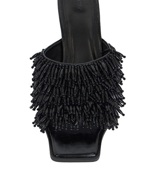 Ameri（アメリ） サンダル SQUARE TOE BEADS SANDAL レディース