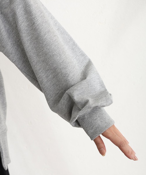 tシャツ ミニ裏毛VネックトップスロンT レディース ElegChic tシャツ ミニ裏毛VネックトップスロンT レディース