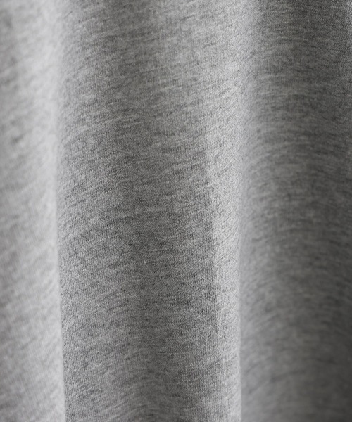 ElegChic tシャツ ミニ裏毛VネックトップスロンT レディース