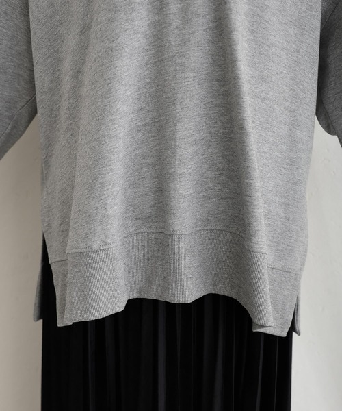tシャツ ミニ裏毛VネックトップスロンT レディース ElegChic tシャツ ミニ裏毛VネックトップスロンT レディース