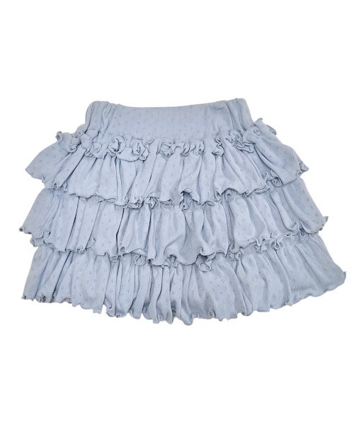 lilLilly フリルショートスカート パンツ グレー ミニスカート 花柄 S/S カットソーフリルショートパンツ | lilLilly official webstore