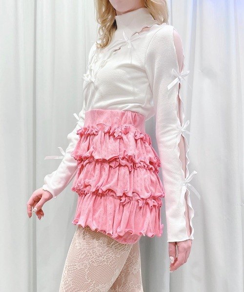 lilLilly パンツ フリルショートパンツ レディース : ZOZOTOWN
