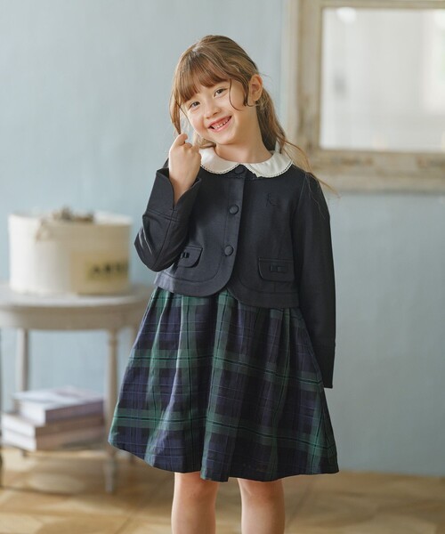 組曲（KUMIKYOKU） ワンピース 「110-140cm」クラシックチェック