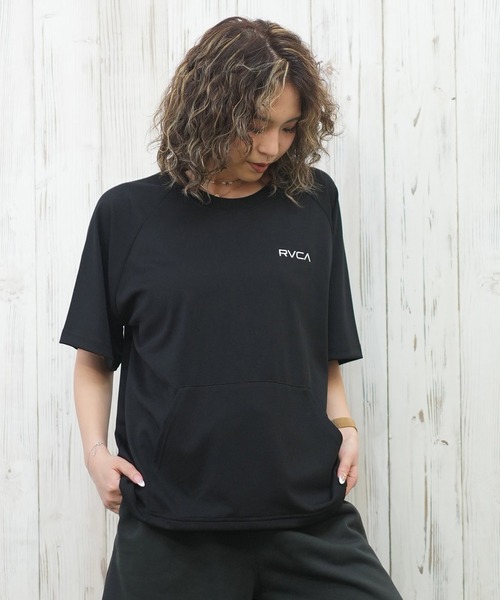 tシャツ RVCA/ルーカ 機能Tシャツ/ラッシュガード/UVケア/水陸両用 BF043-855 レディース RVCA tシャツ RVCA/ルーカ 機能Tシャツ/ラッシュガード/UVケア