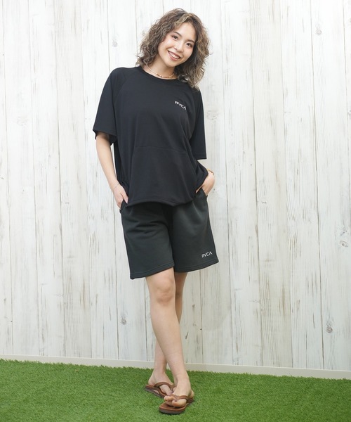 tシャツ RVCA/ルーカ 機能Tシャツ/ラッシュガード/UVケア/水陸両用 BF043-855 レディース RVCA tシャツ RVCA/ルーカ 機能Tシャツ/ラッシュガード/UVケア