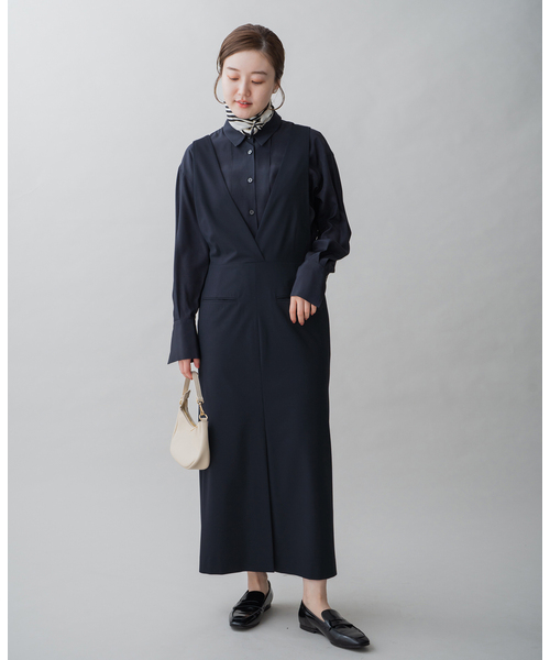 イエナ　サロペットスカート　ジャンパースカート　ネイビー　36 濃紺 IENA ワンピース ＆NAVY サロペットスカート : ZOZOTOWN Yahoo