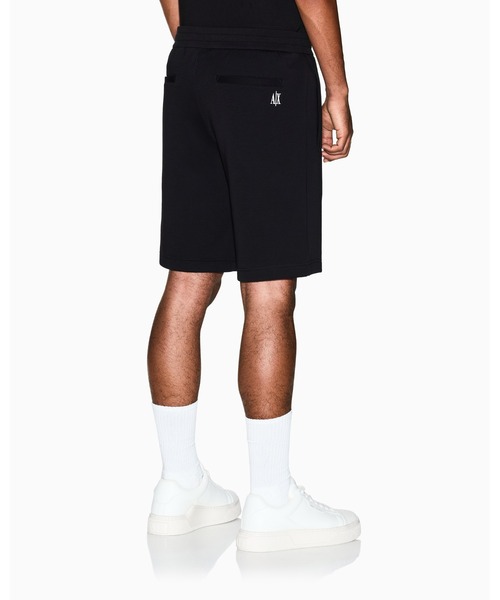 Armani Exchange ICON 黒ショートパンツ ARMANI EXCHANGE ハーフパンツ パンツ 「A|X アルマーニ