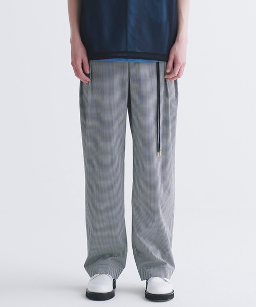CULLNI パンツ CULLNI パンツ Stretch Double Cloth 2Tuck Drawstring Semi