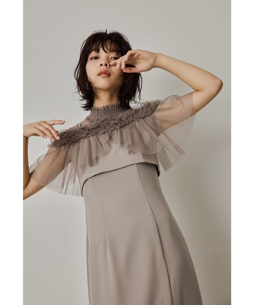 niana ドレス チュールフリルビスチェドレス 2点セット