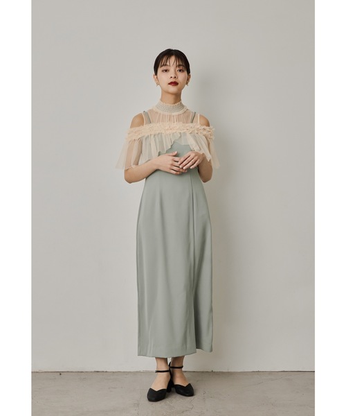 niana ドレス チュールフリルビスチェドレス 2点セット