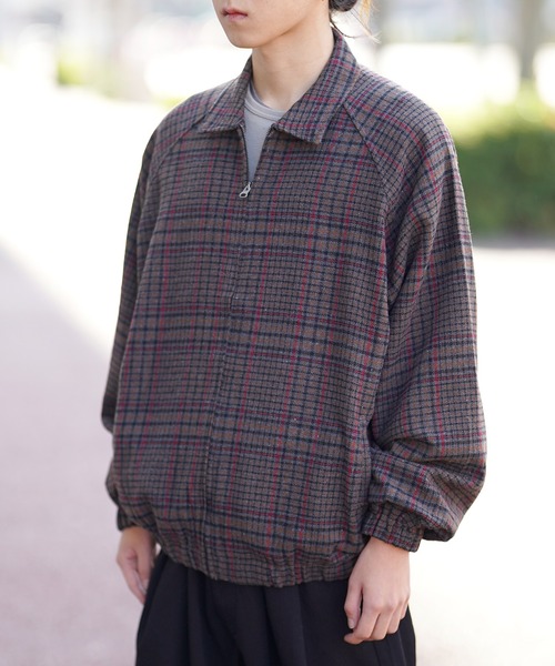 THE MILES ブルゾン アウター チェックブルゾン メンズ レディース