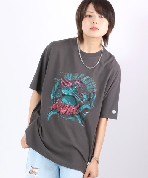 Disney tシャツ villains× DISCUS ATHLETICコラボ ロック