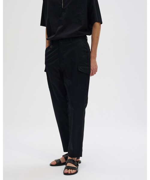 SOPHNET スリムフィット カーゴパンツ ブラックM SOPHNET.（ソフネット） カーゴパンツ SLIM FIT CARGO SLACKS メンズ