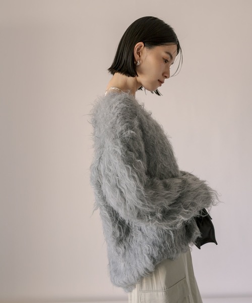 RIVE DROITE（リヴドロワ） Vネックニット FREE グレー レディース