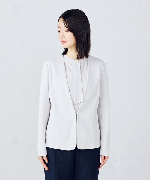 SOPHNET. グレー ノーカラージャケット Mサイズ SOPHNET. グレー ノーカラージャケット Mサイズ