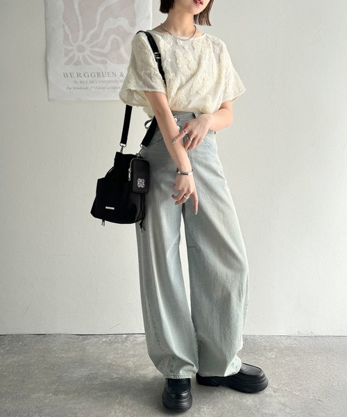 tシャツ HCAE　TULLE  Tシャツ レディース classicalelf tシャツ ぐるり360°どこからだって映えちゃう