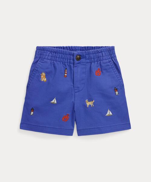 未使用品 Ｍ ラルフローレン プレップスター チノ ショーツ Polo Ralph Lauren Childrenswear ベビー プレップスター エンブロイ