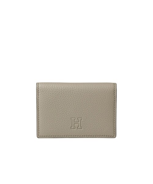HIROFU ヒロフ シボ革 カードケース 名刺入れ Hロゴ 美品】HIROFU ヒロフ シボ革 ハンドバッグ ロゴ型押し - メルカリ
