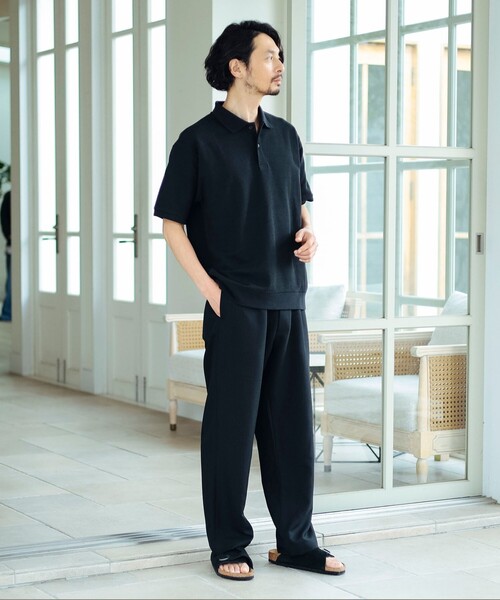 B:MING by BEAMS ネイビー ポロシャツ M B：MING by BEAMS ポロシャツ 「ビジカジ対応」 吸水速乾 UV