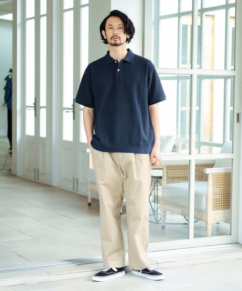 B:MING by BEAMS ネイビー ポロシャツ M BEAMS - B:MING BEAMS メンズ ポロシャツ Mサイズ ネイビーの