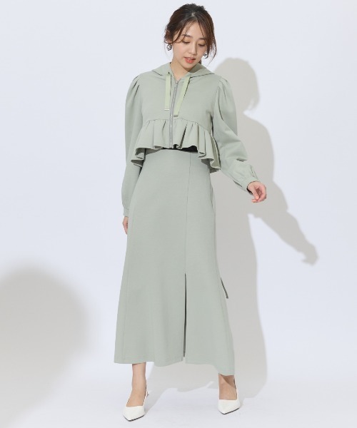 And Couture セットアップ ペプラムパーカーセットアップ