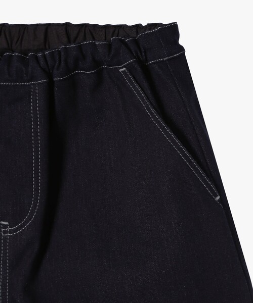 ハーフパンツ パンツ キッズ デニムバミューダパンツ キッズ 子供服の画像