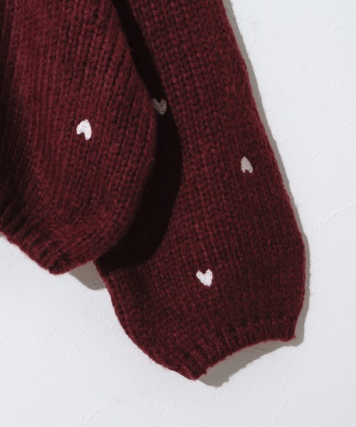 「flower」 長袖ニット FREE ネイビー レディース_画像5