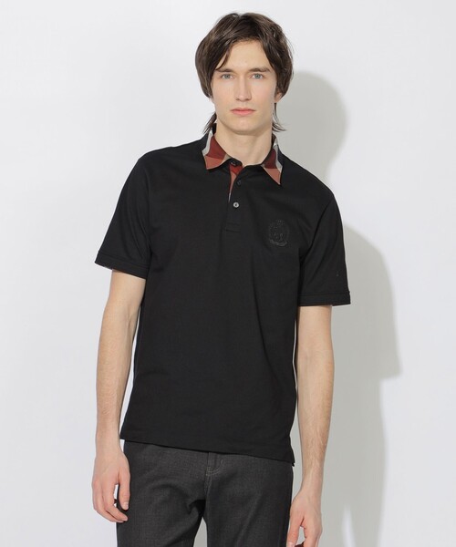 ✨未使用級/現行/LL✨ブラックレーベルクレストブリッジ ポロシャツ 肩チェック BLACK LABEL CRESTBRIDGE - 未使用品ブラックレーベルポロシャツ