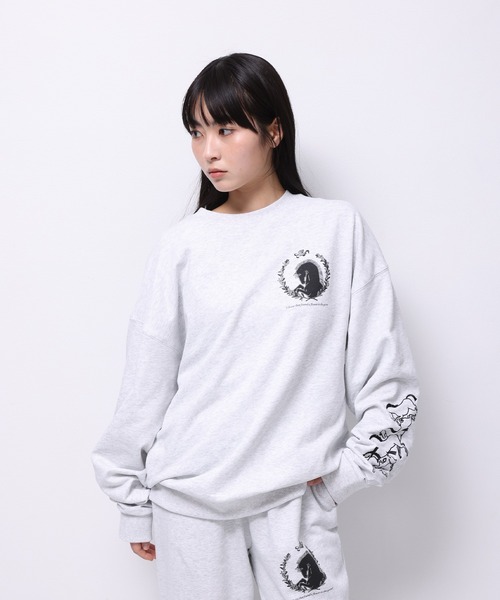 トレーナー スウェット HORSE” Tsuguya Ishii クルースウェット レディース メンズ