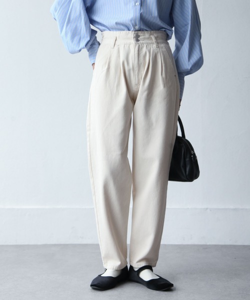 [Chillfar] Denim брюки MEDIUM grayish бежевый женский 