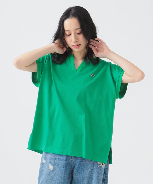 tシャツ カノコステッチTシャツ レディース LACOSTE tシャツ 「別注」LACOSTE / カノコ ハーフスリーブ T