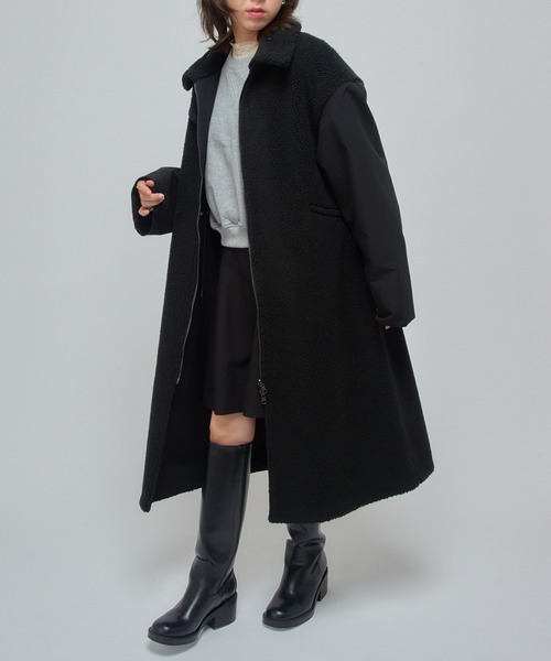 VACHEMENT ムートンコート ボアコート 「VACHEMENT」リサイクルシェル