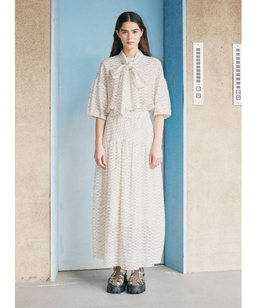 COEL（コエル） スカート ジオメトリックジャガードスカート