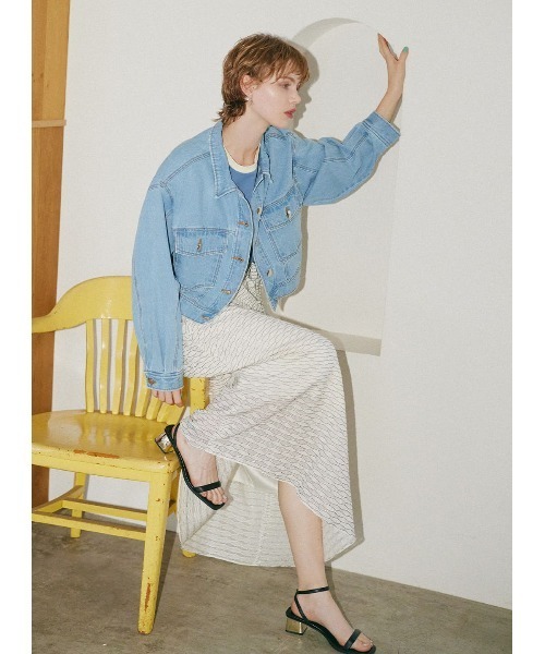 COEL（コエル） スカート ジオメトリックジャガードスカート