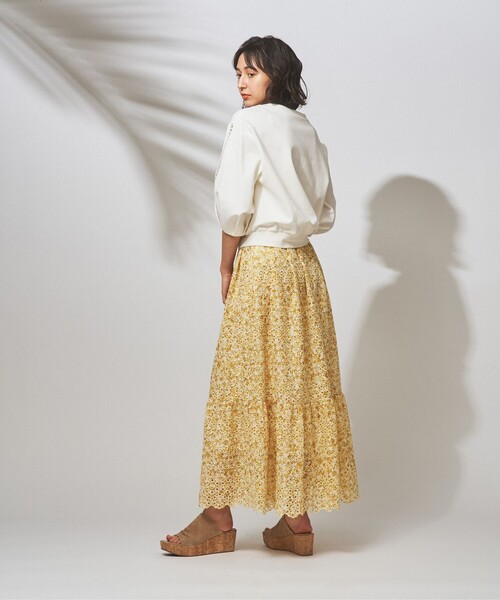 「GRACE CONTINENTAL」 半袖カットソー 36 ホワイト レディース GRACE CONTINENTAL 「GRACE CONTINENTAL」 半袖カットソー 36