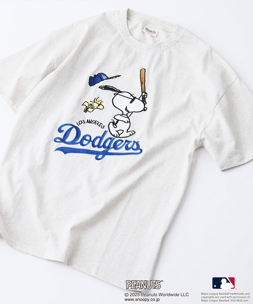 MLB tシャツ 「PEANUTS×MLB」オリジナルデザイン Tシャツ ヤンキース