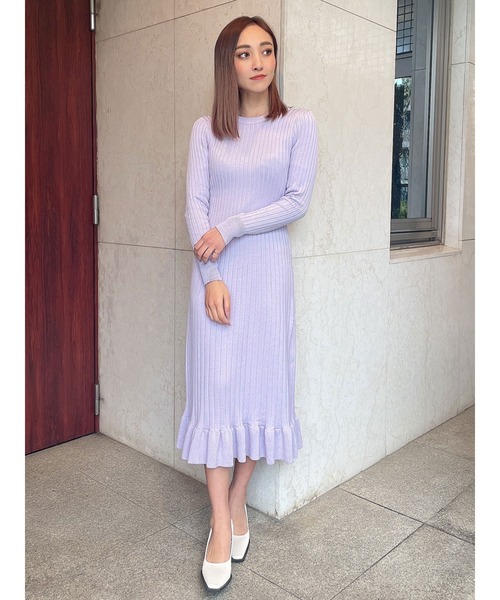 「DURAS」 ニットワンピース FREE ベージュ レディース_画像5