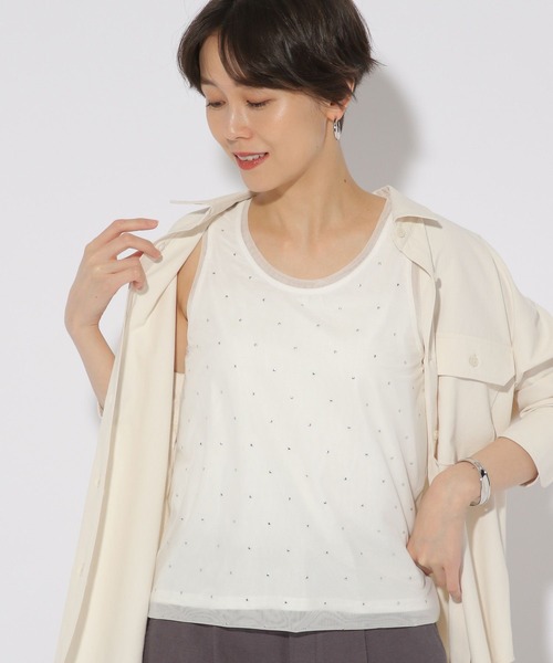 ピエールバルマン　タンク　ノースリーブ Relaxed printed tank top white white - Men | BALMAIN
