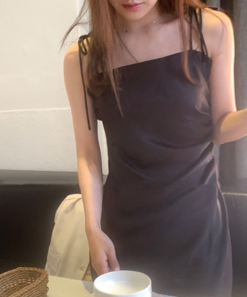 FREE STYLISTS ワンピース YUGA_YGMC Ribbon camisole dress