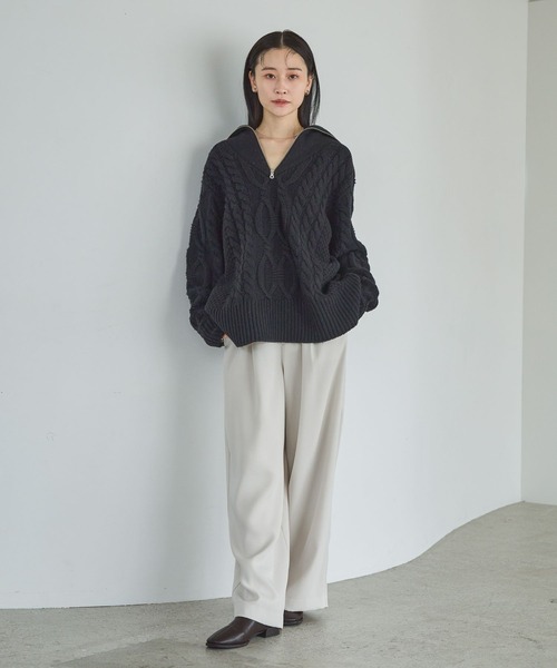 A part by（アパートバイ） スラックス パンツ 「Sサイズ展開・洗える