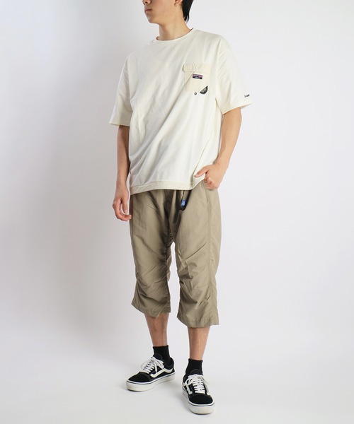 慈雨のパンツ ガレージチノワイドストレートパンツ