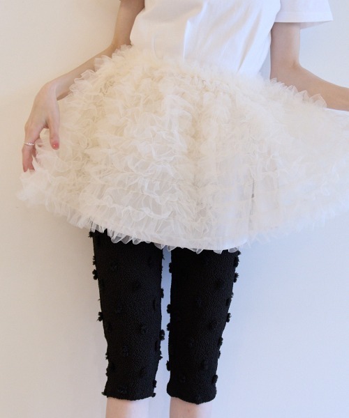 HONEY MI スカート 「ZOZO限定」tulle tiered mini skirt
