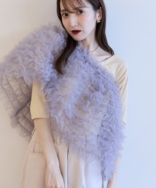 HONEY MI スカート 「ZOZO限定」tulle tiered mini skirt