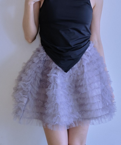 HONEY MI HONEY（ハニーミーハニー） スカート tulle tiered mini