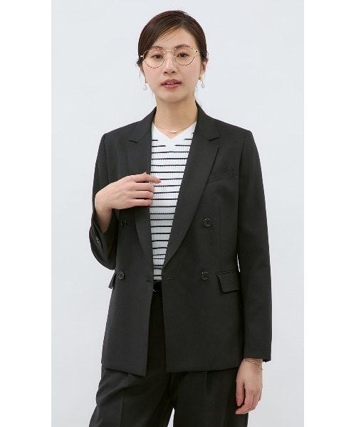 AOYAMA スーツ 「洗える・ストレッチ・防シワ」定番！黒無地